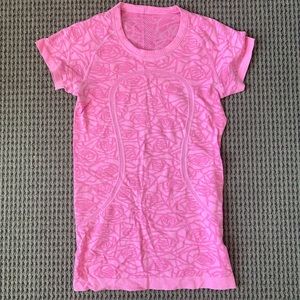 Pink Rose Lululemon Swiftly Tech Short Sleeve